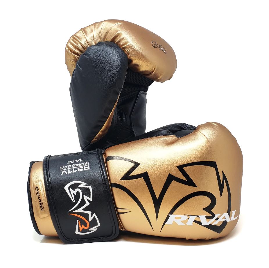 Rival Boxing Gloves RS11V Evolution, Gold | Daniken